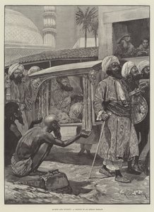 Riches and Poverty, a Sketch in an Indian Bazaar